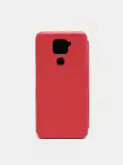 Красный чехол-книжка Xiaomi Redmi Note 9
