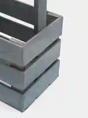 Синий ящик из реек с ручками 220х120х140мм. Корзинка.Кашпо.Бокс