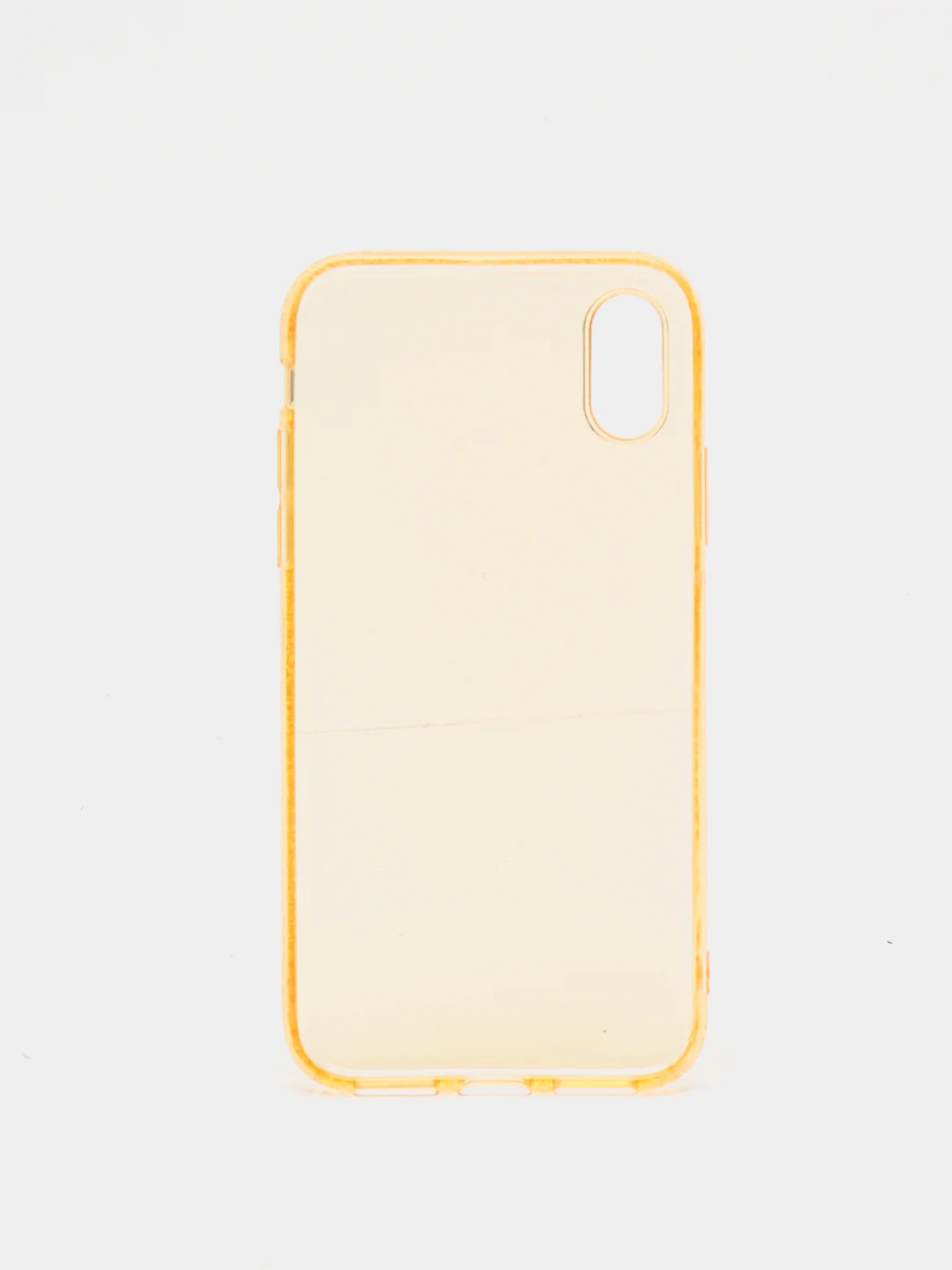 Желтый чехол для Apple iPhone X / Xs, прозрачный, силиконовый, со стразами