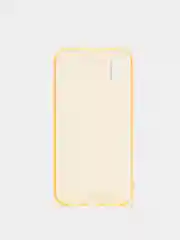 Желтый чехол для Apple iPhone X / Xs, прозрачный, силиконовый, со стразами