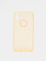 Чехол для Apple iPhone X / Xs, прозрачный, силиконовый, со стразами
