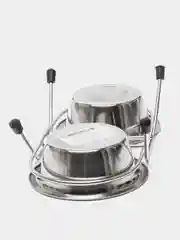 Подставка и миски Triol, 2 х 0.20 л