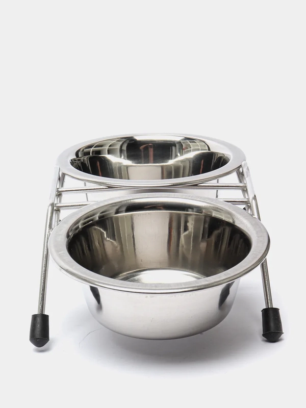 Подставка и миски Triol, 2 х 0.20 л