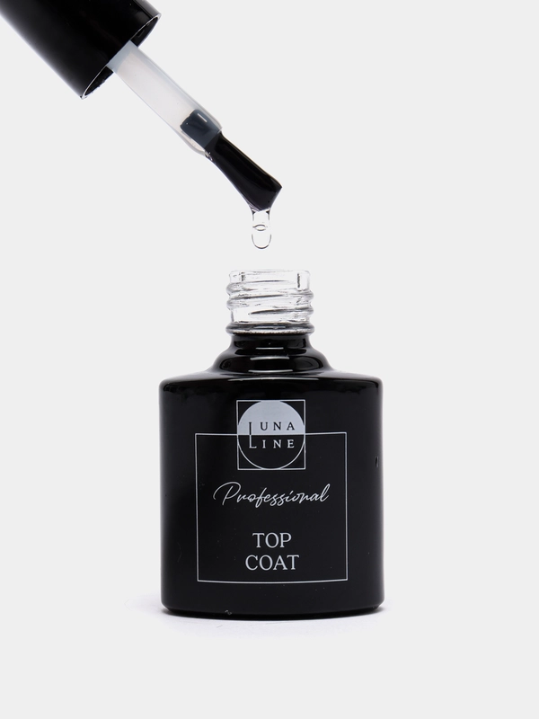 Завершающее покрытие, топ без липкого слоя для гель-лака LUNA LINE Crystal, 10 ml