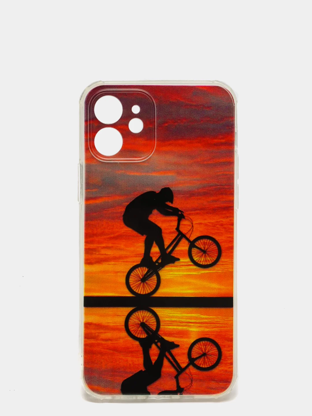 Оранжевый чехол iPhone 12 / 12 Pro, 12 Pro Max, 12 Mini чехол силиконовый с рисунком