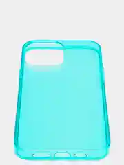 Бирюзовый чехол для iPhone 13 / 13 Pro / 13 Pro Max силиконовый, неоновый, плотный, прозрачный