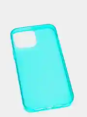 Бирюзовый чехол для iPhone 13 / 13 Pro / 13 Pro Max силиконовый, неоновый, плотный, прозрачный