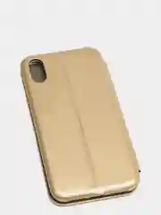 Золотой чехол книжка iPhone X, iPhone Xs