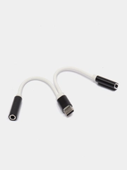 Переходник Type-C в AUX мама и USB папа для зарядки