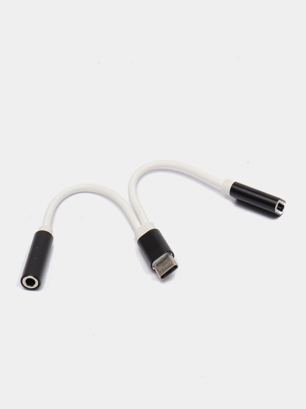 Переходник Type-C в AUX мама и USB папа для зарядки