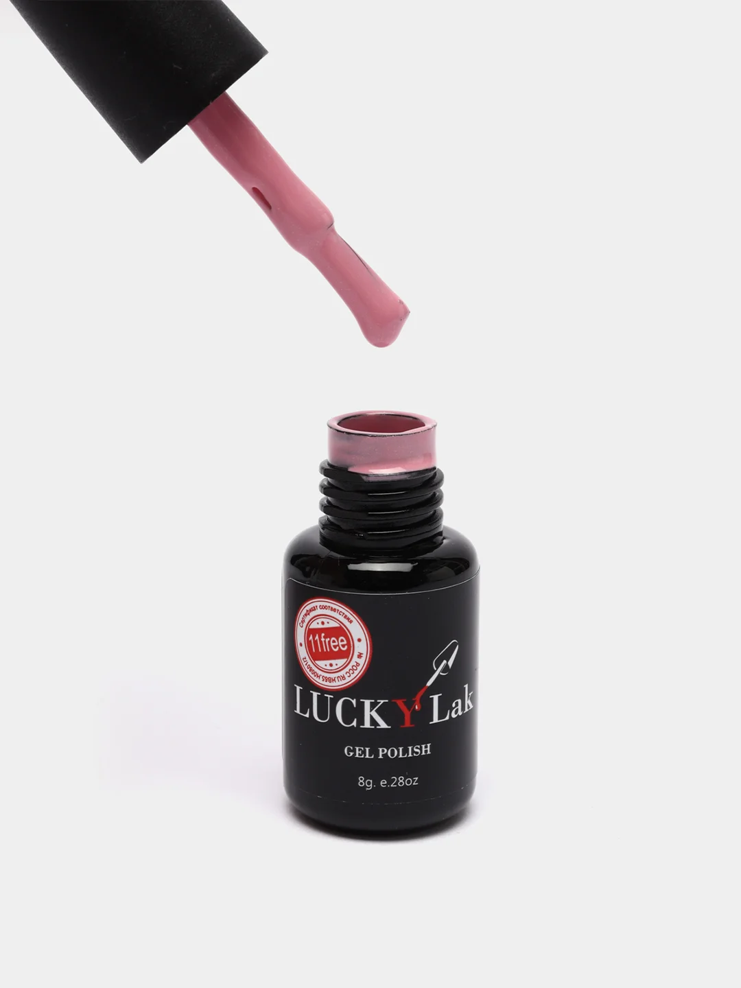Гель лак для ногтей LuckyLak FL №050 8g нежный розовый сиреневый для маникюра и педикюра