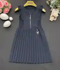 Серый школьный сарафан для девочки, юбка плиссе, 4 цвета
