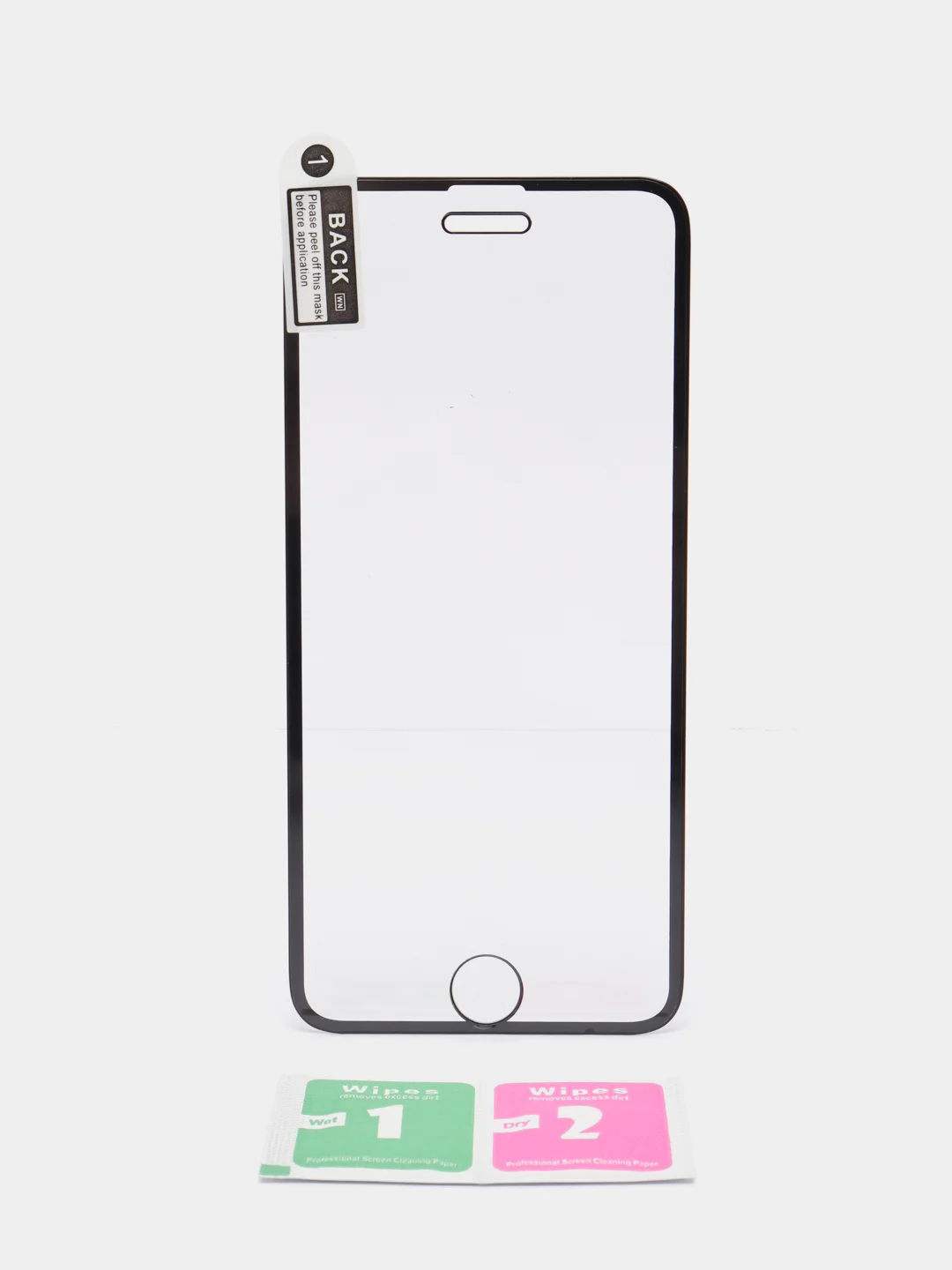 Черный защитное стекло для iPhone (Айфон) 7, 8 Plus, X, XS, XR