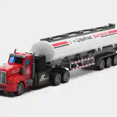 Белый машина на радиоуправлении "Грузовой автомобиль (Фура)", 1:46, со светом