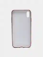 Конфетный чехол силиконовый для iPhone Xs Max, цветной, с глянцевой рамкой и логотипом