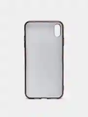 Бежевый чехол силиконовый для iPhone Xs Max, цветной, с глянцевой рамкой и логотипом