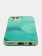 Лесной зеленый чехол Samsung Galaxy A22 4G / M22 / M32 твердый пластиковый глянцевый под стекло