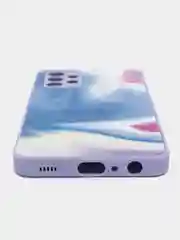 Лазурный чехол Samsung Galaxy A32 4G твердый пластиковый глянцевый под стекло Самсунг Галакси А32