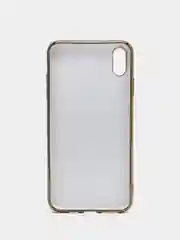 Лимонный чехол силиконовый для iPhone Xs Max, цветной, с глянцевой рамкой и логотипом