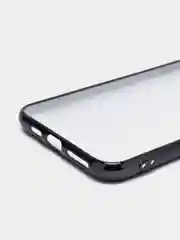 Темно-синий чехол силиконовый для iPhone Xs Max, цветной, с глянцевой рамкой и логотипом
