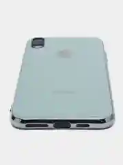 Ледяной чехол силиконовый для iPhone Xs Max, цветной, с глянцевой рамкой и логотипом