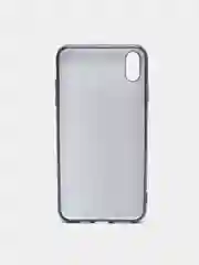 Ледяной чехол силиконовый для iPhone Xs Max, цветной, с глянцевой рамкой и логотипом