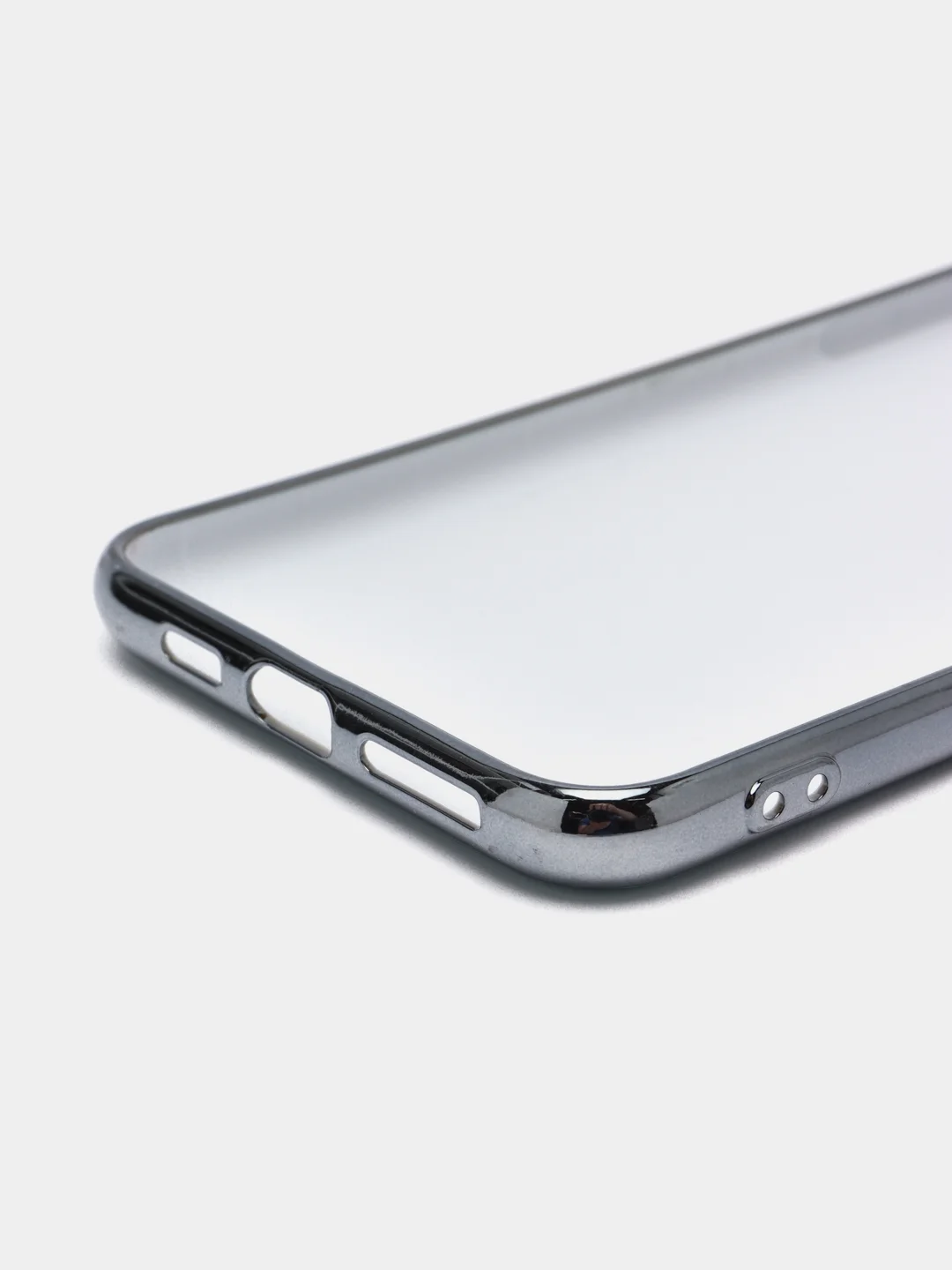 Ледяной чехол силиконовый для iPhone Xs Max, цветной, с глянцевой рамкой и логотипом