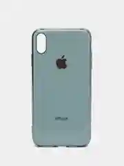 Ледяной чехол силиконовый для iPhone Xs Max, цветной, с глянцевой рамкой и логотипом