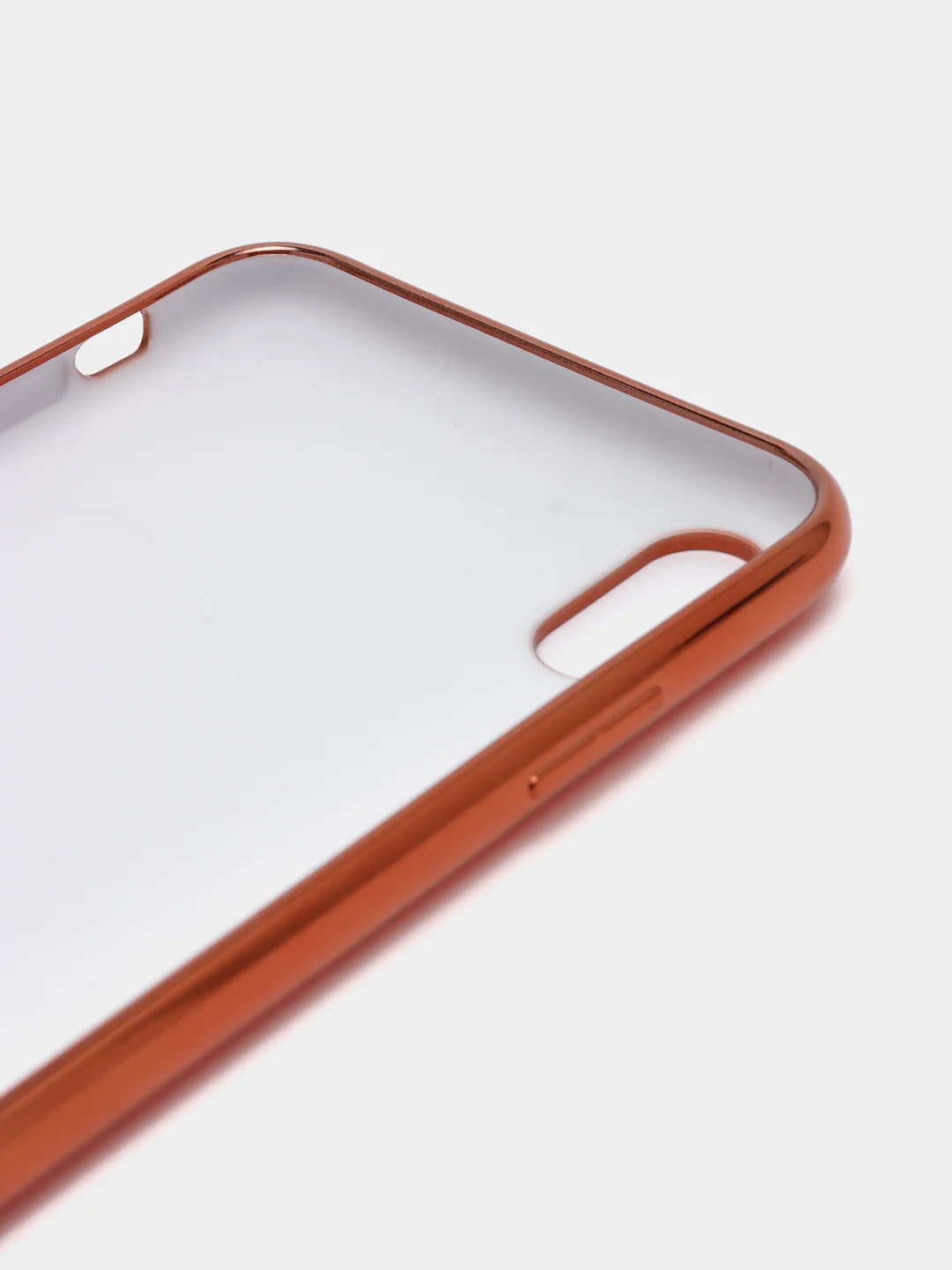 Оранжевый чехол силиконовый для iPhone Xs Max, цветной, с глянцевой рамкой и логотипом