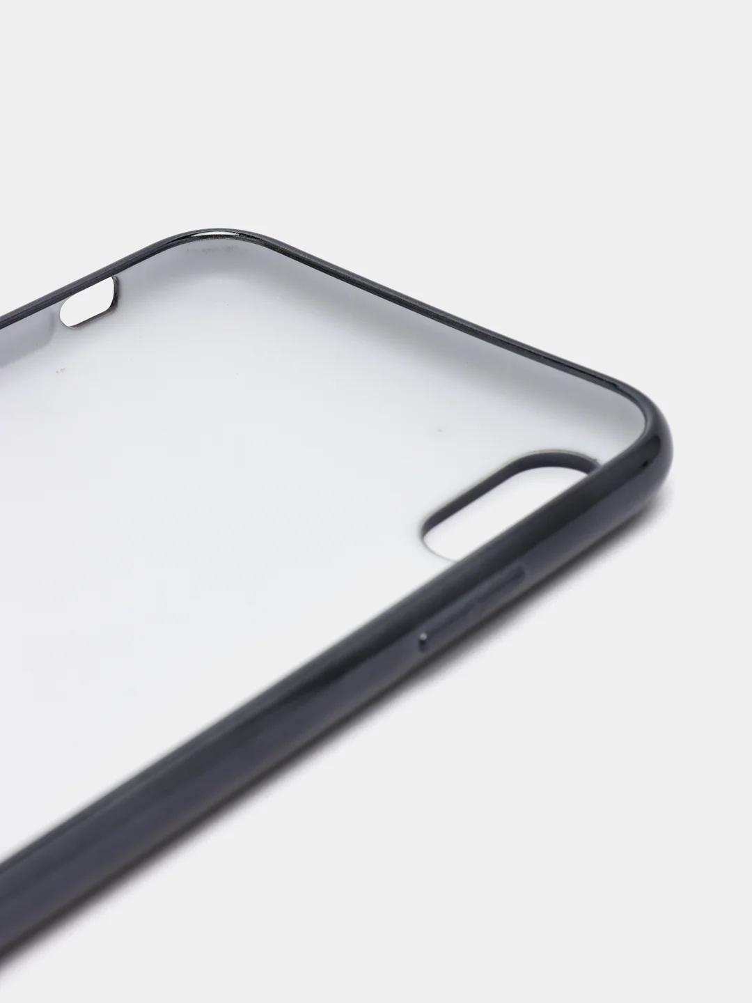 Черный чехол силиконовый для iPhone Xs Max, цветной, с глянцевой рамкой и логотипом