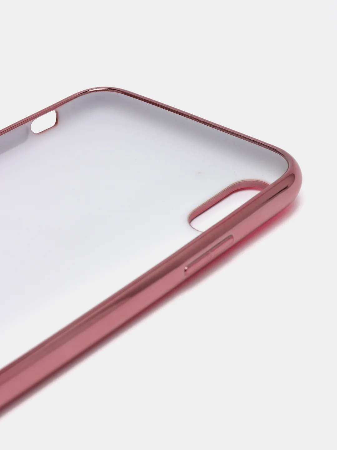 Фуксия чехол силиконовый для iPhone Xs Max, цветной, с глянцевой рамкой и логотипом