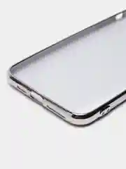 Белый чехол силиконовый для iPhone Xs Max, цветной, с глянцевой рамкой и логотипом