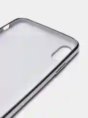 Белый чехол силиконовый для iPhone Xs Max, цветной, с глянцевой рамкой и логотипом