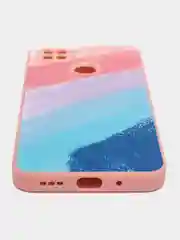 Пастельно-коралловый чехол Xiaomi Redmi 9C, Redmi 9C NFC, Redmi 10A, Сяоми Редми 9С,  пластиковый под стекло