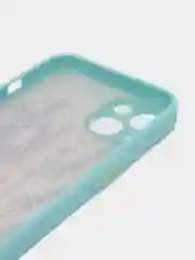 Светло-синий чехол для айфон (iPhone) 11 / 12 / 13 Pro Max про макс пластиковый с принтом