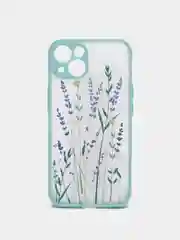 Голубой чехол на Айфон (iPhone) 11, XR, 7, 8 Plus, SE, 12, 13, 14, 15 Pro Max, пластиковый
