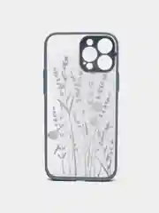 Синий меланж чехол для айфон (iPhone) 11 / 12 / 13 Pro Max про макс пластиковый с принтом