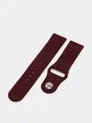 Багровый силиконовый ремешок для Xiaomi Amazfit Bip / Huawei / Samsung, 20 мм / 22 мм, с кнопкой