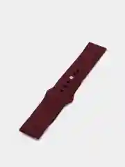 Багровый силиконовый ремешок для Xiaomi Amazfit Bip / Huawei / Samsung, 20 мм / 22 мм, с кнопкой