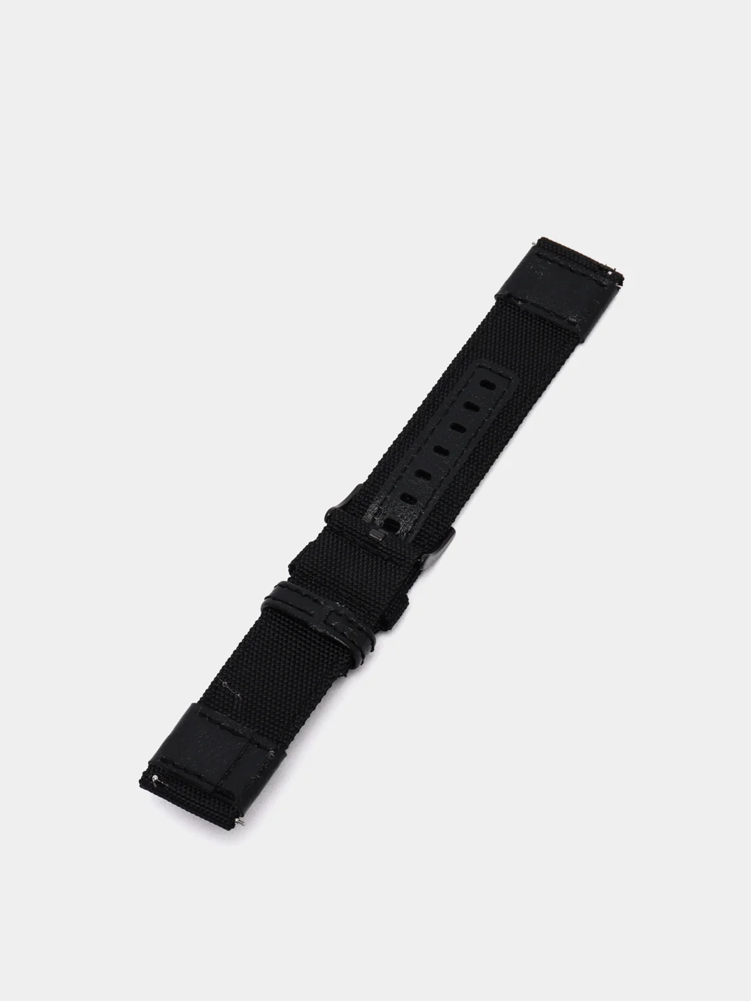 Черный тканевый ремешок для Xiaomi Amazfit Bip, Samsung Gear, Huawei Watch, 20 / 22 мм
