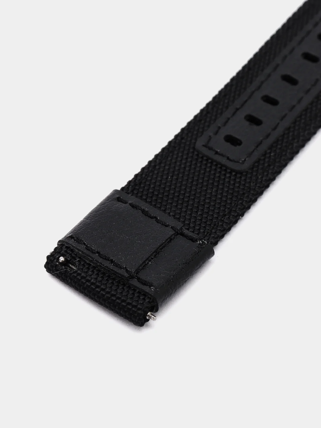 Черный тканевый ремешок для Xiaomi Amazfit Bip, Samsung Gear, Huawei Watch, 20 / 22 мм