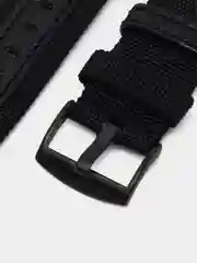 Черный тканевый ремешок для Xiaomi Amazfit Bip, Samsung Gear, Huawei Watch, 20 / 22 мм