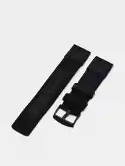 Черный тканевый ремешок для Xiaomi Amazfit Bip, Samsung Gear, Huawei Watch, 20 / 22 мм