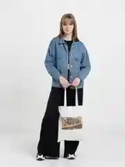 Зелёный хаки сумка-шоппер "Аниме": Клинок, рассекающий демонов, Атака титанов, Наруто, Куроми, Genshin