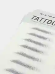 Белый татуировка бровей, наклейка брови имитация, переводные временные тату 6D