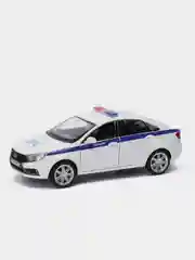 Машинка LADA VESTA "Полиция", металлическая, 1:24, 24,5 см, JB1251151