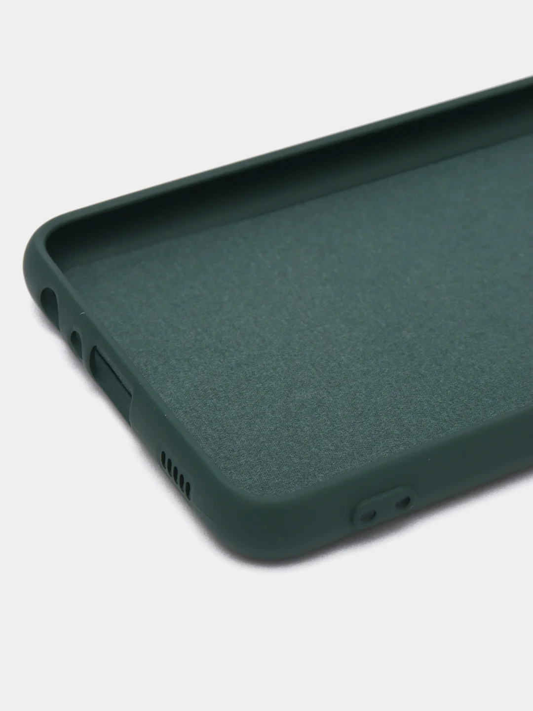 Тёмно-зелёный чехол для Samsung Galaxy A22 4G / Galaxy M22 / Galaxy M32 Silicone Cover силиконовый