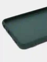 Тёмно-зелёный чехол для Samsung Galaxy A22 4G / Galaxy M22 / Galaxy M32 Silicone Cover силиконовый