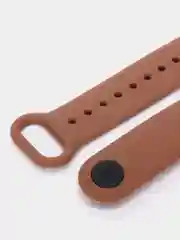 Коричневый силиконовый ремешок Xiaomi Mi Band 5, Band 6