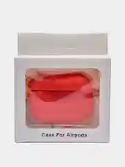 Красный силиконовый чехол для наушников AirPods Pro с карабином